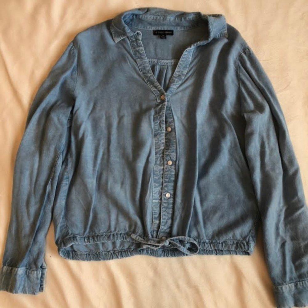 denim button down